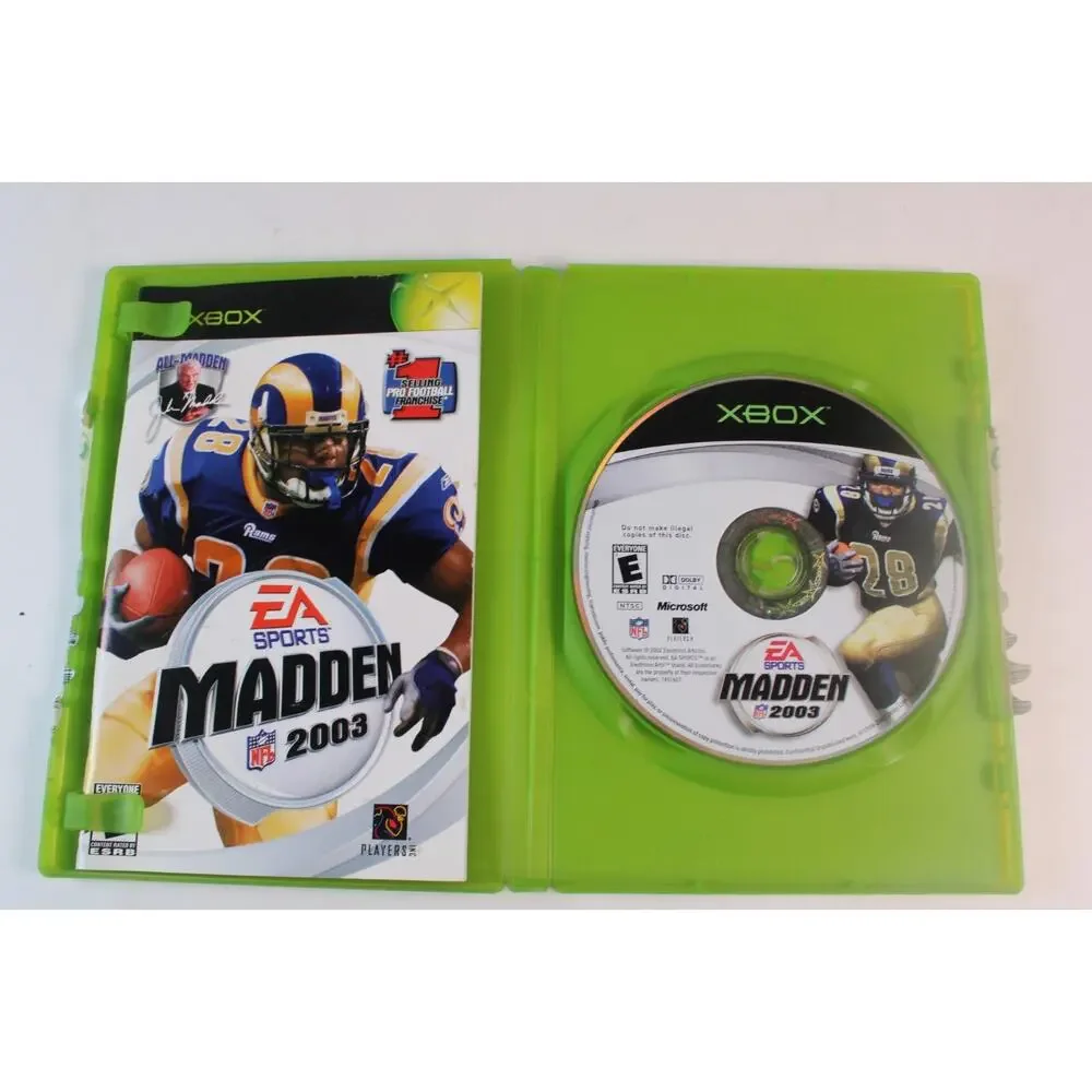 Madden NFL 2003 (Microsoft Xbox, 2002) Authentic, Complete, Tested/Works